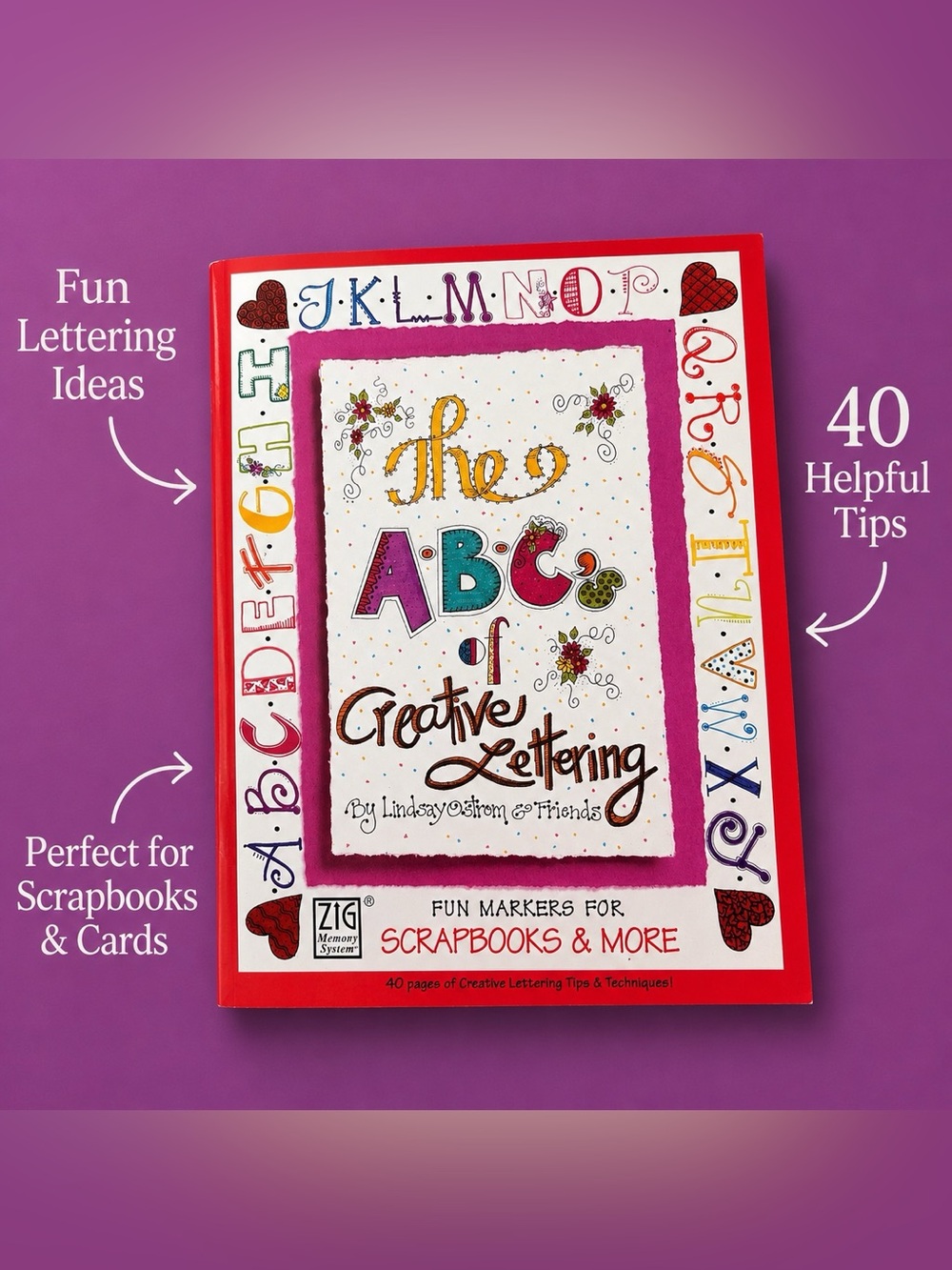 Vintage 1997 ABC's of Creative Lettering Lindsay Ostrom Scrapbook Guide